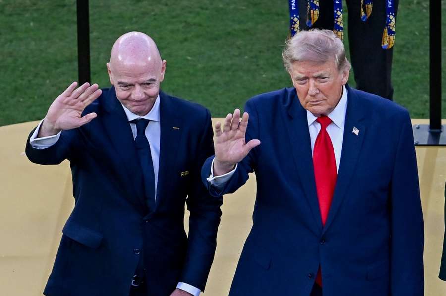 El presidente de la FIFA, Gianni Infantino, junto al presidente de EE. UU., Donald Trump. El presidente de la FIFA, Gianni Infantino, junto al presidente de EE. UU., Donald Trump.