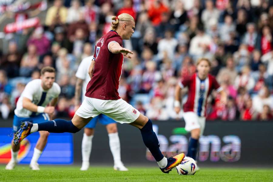 Erling Haaland strikes his 43rd international goal Erling Haaland strikes his 43rd international goal