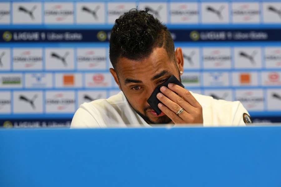 A tearful Dimitri Payet attended the press conference to announce the news of his departure