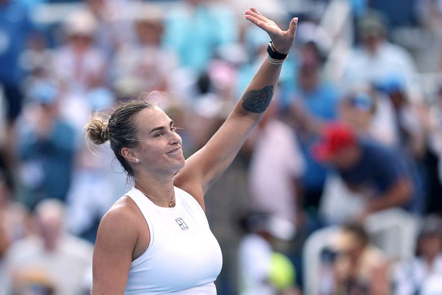 Sabalenka thanks US crowd after win Sabalenka thanks US crowd after win