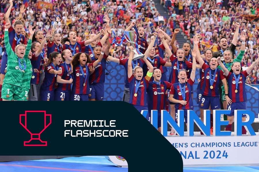 Barcelona sărbătorește câștigarea Ligii Campionilor