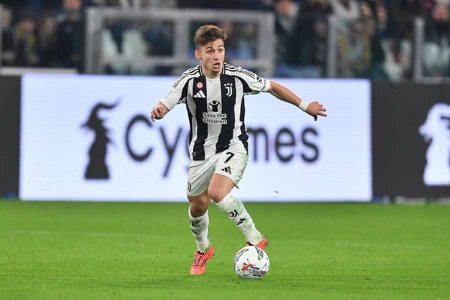 Francisco Conceição durante o Juventus-Parma