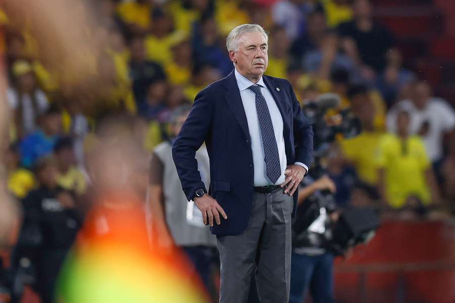 Ancelottidurante a sua estreia na Seleção Ancelottidurante a sua estreia na Seleção