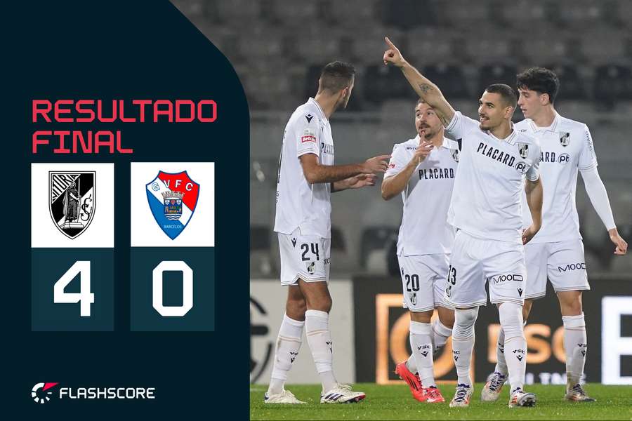 Vitória SC celebra 17.º triunfo da temporada
