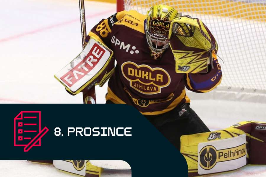 Brankář Adam Beran z Dukly Jihlava. Brankář Adam Beran z Dukly Jihlava.