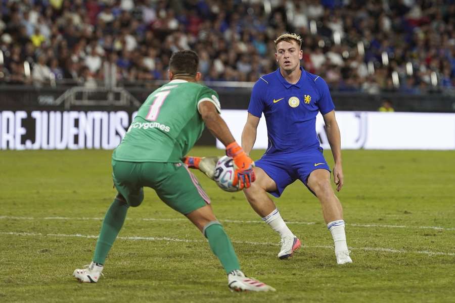 Liam Delap during the Chelsea vs Juventus pre-season friendly
