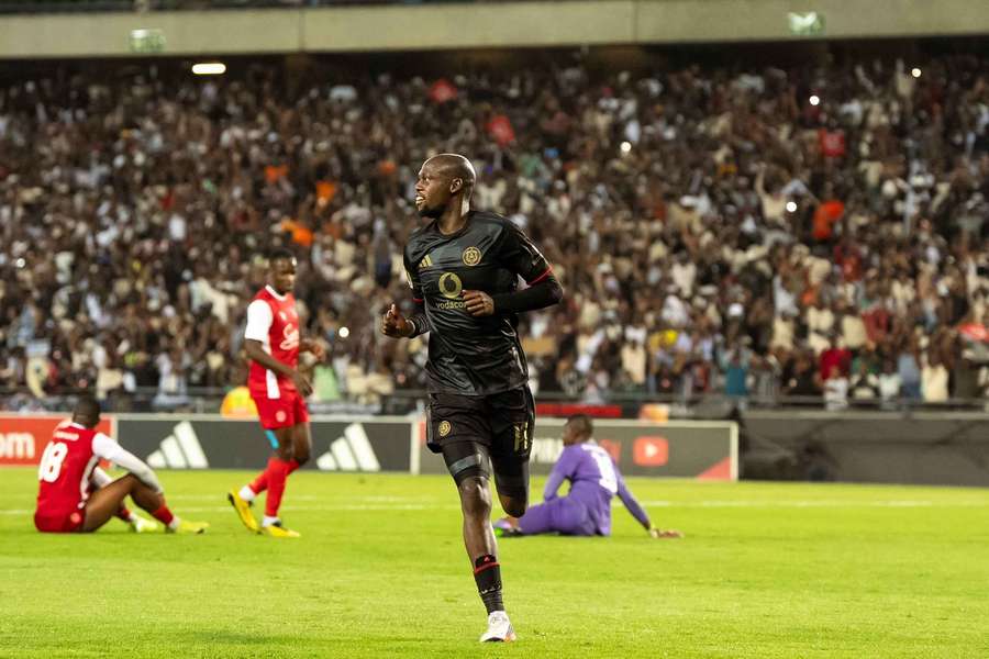 Evidence Makgopa scored twice against African Stars on Friday Evidence Makgopa scored twice against African Stars on Friday