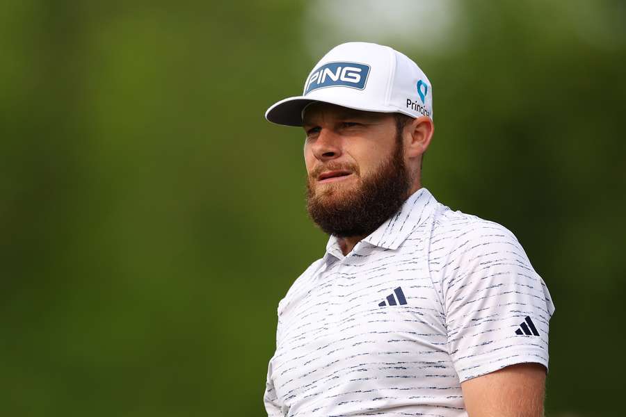 England's Tyrrell Hatton fired a six-under-par 65 to grab a share of the lead after 36 holes at the PGA Wells Fargo Championship