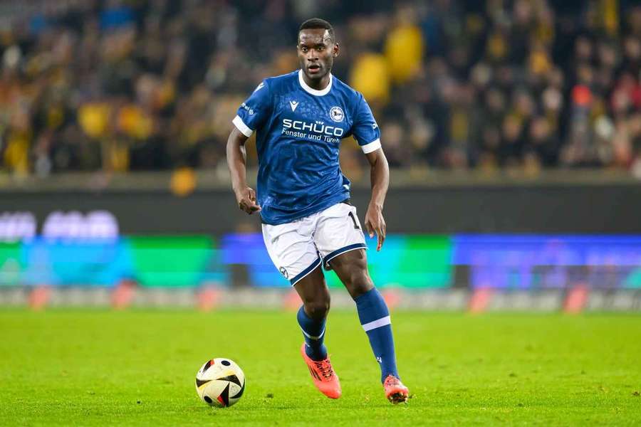 Merveille Biankadi erzielte das Goldtor für die Arminia