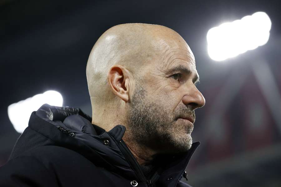 Trainer Peter Bosz kan leven met het gelijkspel van PSV tegen Ajax