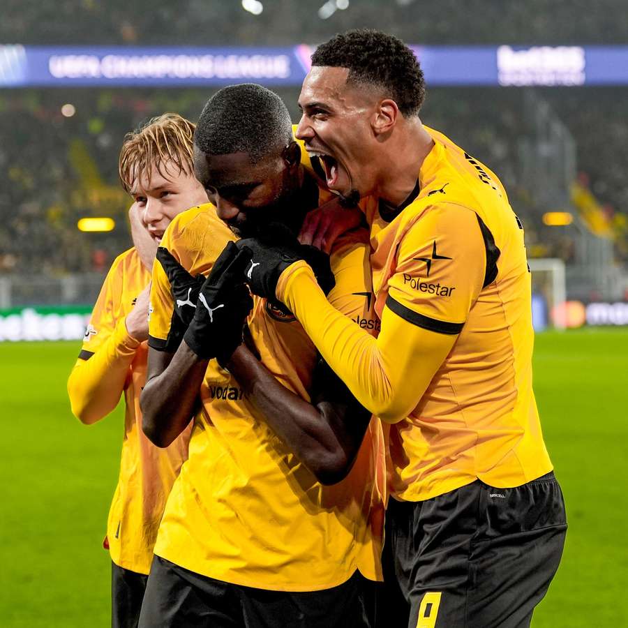 Dortmund celebrate goal