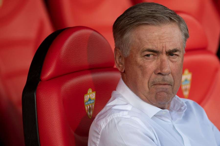 Carlo Ancelotti, en Almería 