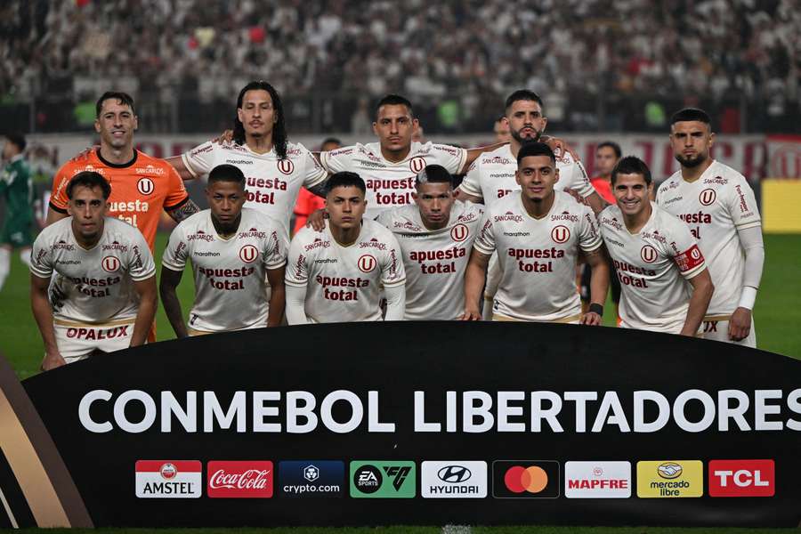Universitario, en un partido de Libertadores