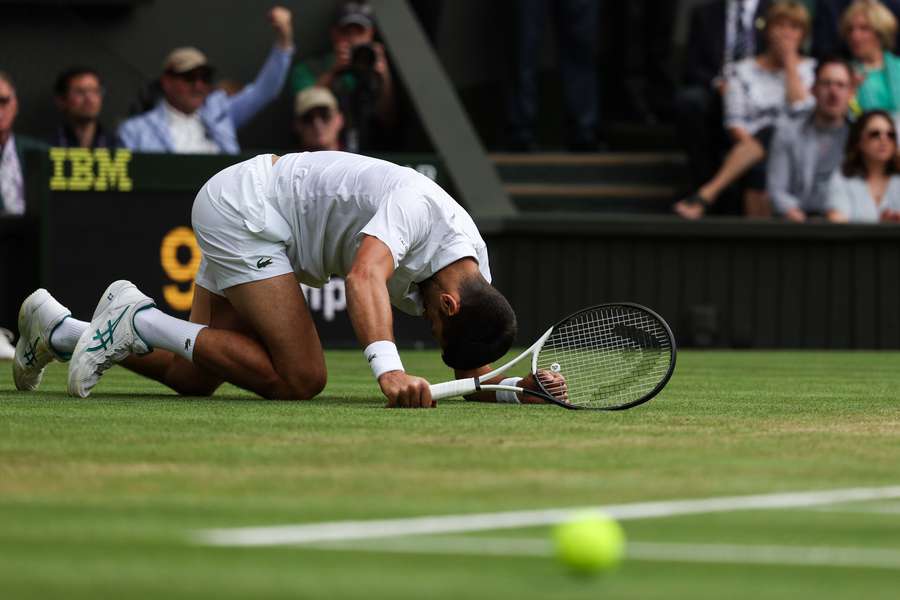 Djokovic in difficoltà nel corso della gara