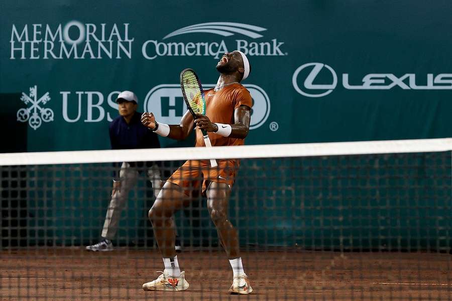 Tiafoe celebrates his victory