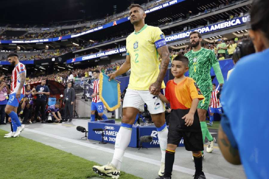 Danilo foi o capitão da Seleção Brasileira na Copa América