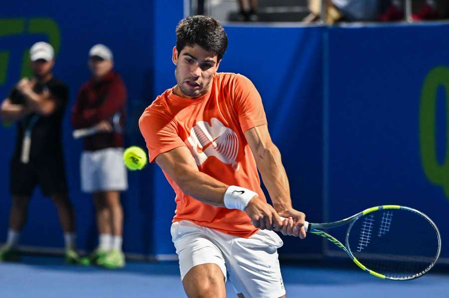 Alcaraz steht in Doha das erste Mal seit seinem Titel in Melbourne wieder auf dem Court