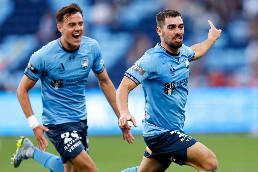 Ben Garuccio scored a goal against Auckland FC in Round 26.