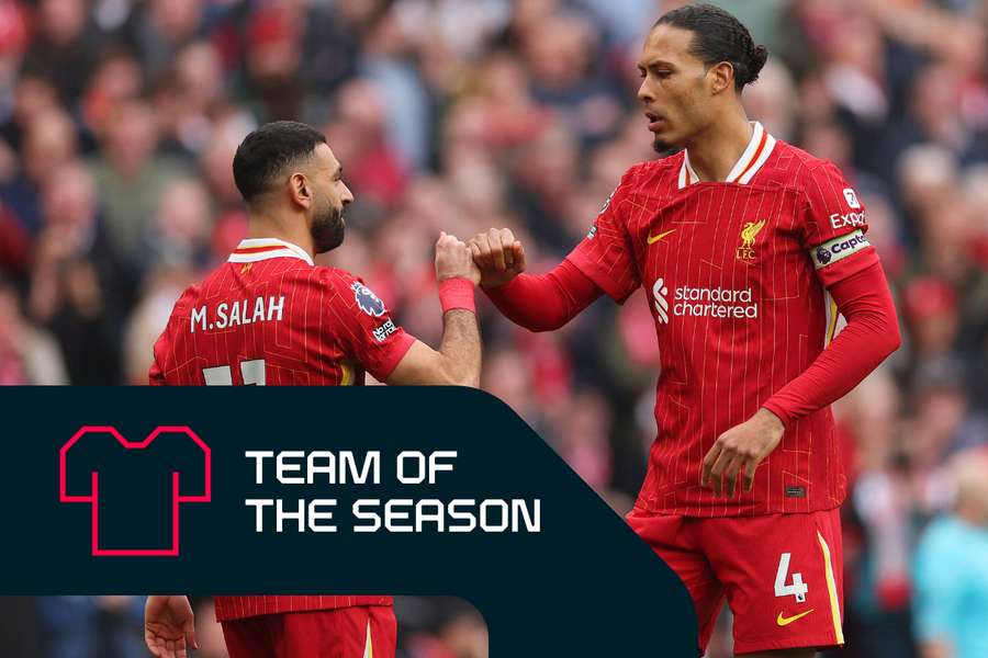 Mohamed Salah (L) and Virgil van Dijk excelled for Liverpool