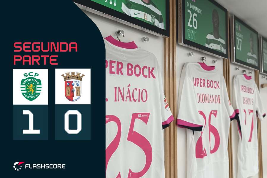 Sporting preparado para a receção ao SC Braga
