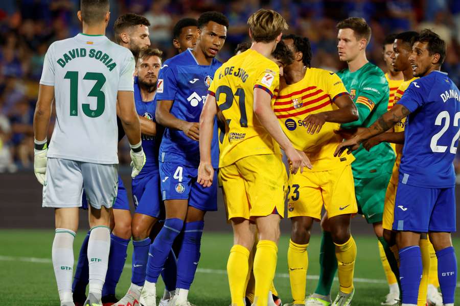 Both sides had a player sent off during the tie