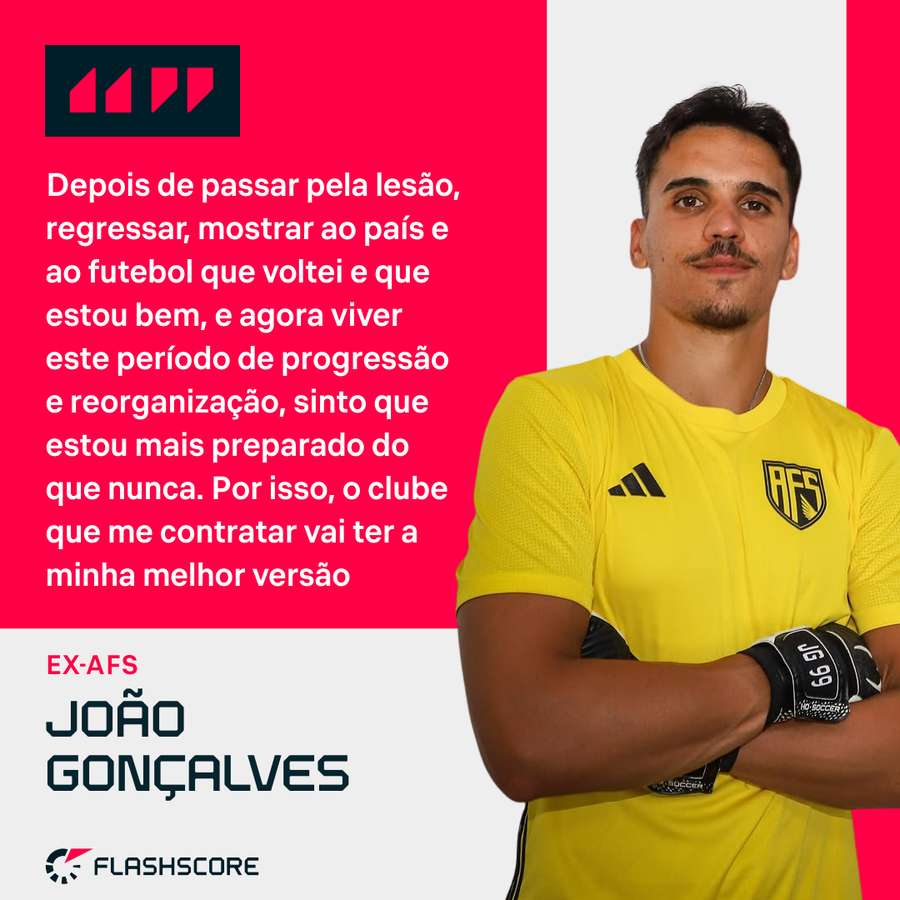 João Gonçalves garante estar bem fisicamente