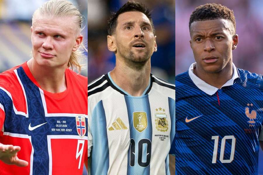 Haaland, Messi și Mbappe Haaland, Messi și Mbappe