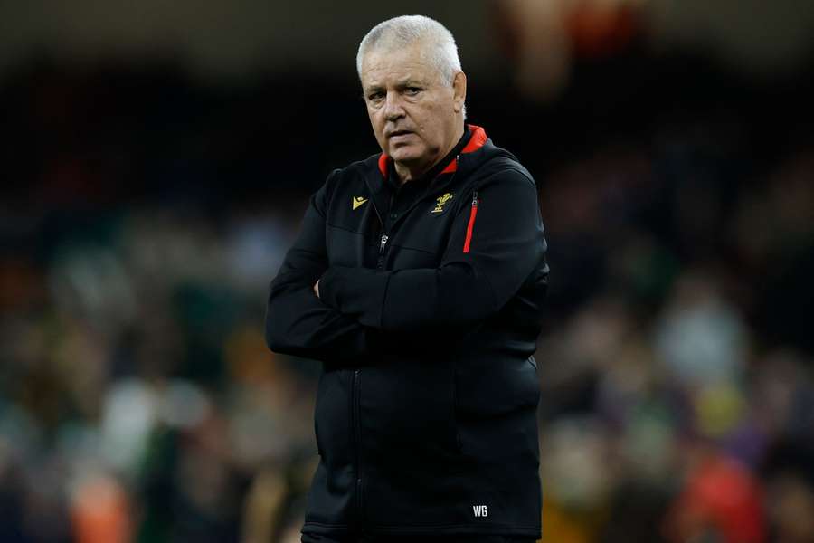 Wales coach Warren Gatland before the match