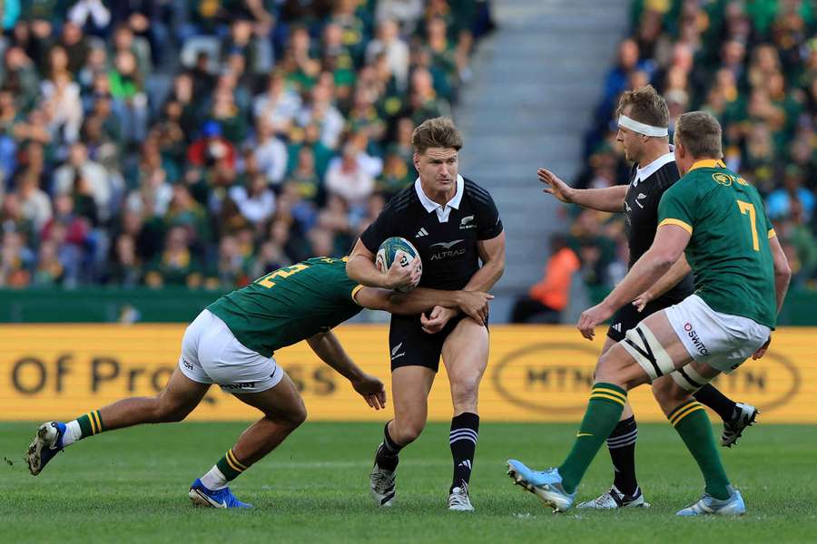 New Zealand's Jordie Barrett in action