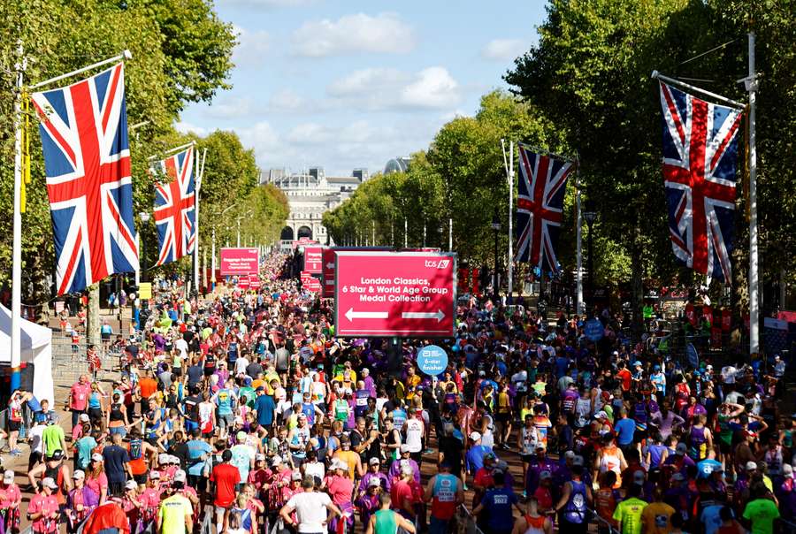 The London Marathon produces a large amount of litter along the route each year