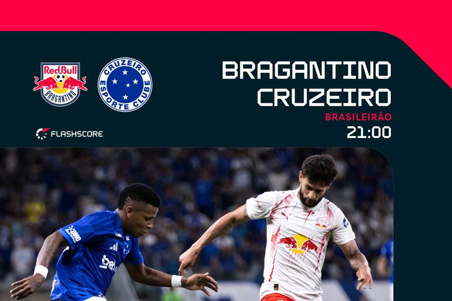 Red Bull Bragantino e Cruzeiro fecham a rodada do Brasileirão