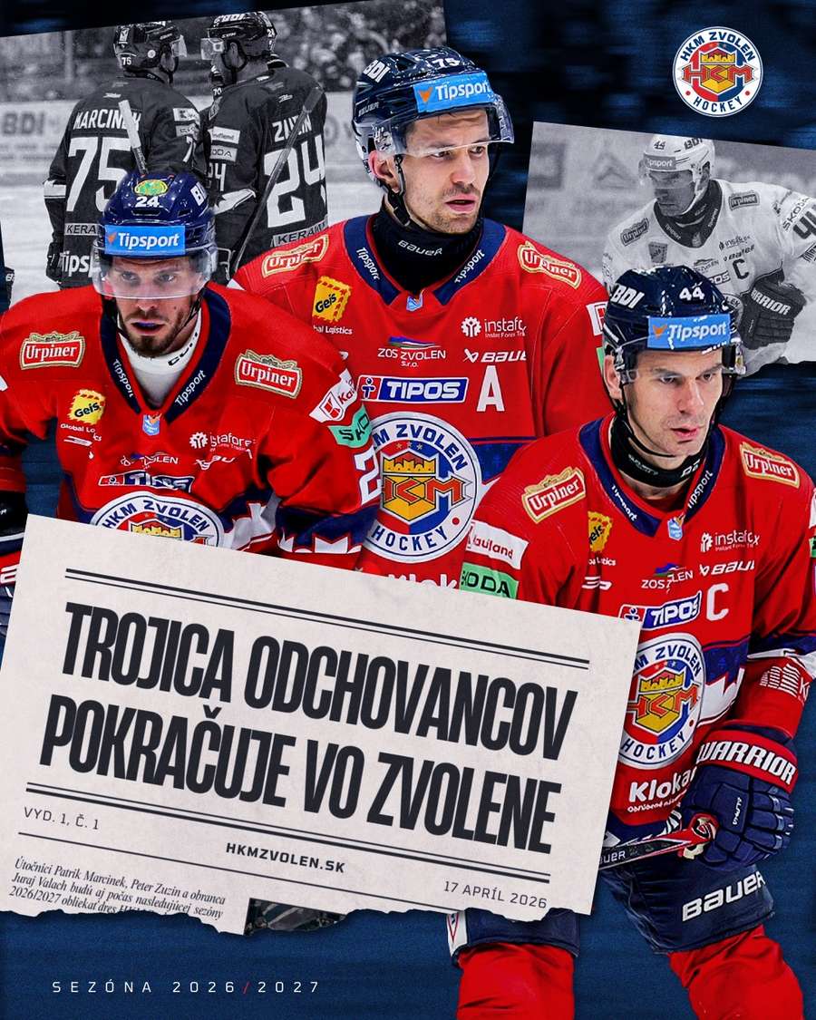 Zvolen si poistil skúsené trio.