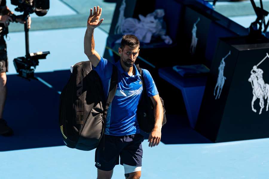 Djokovic had to retire against Alexander Zverev