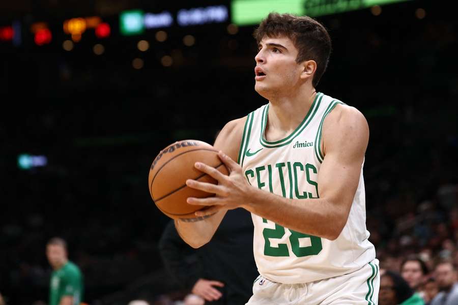 Hugo González, con los Boston Celtics Hugo González, con los Boston Celtics