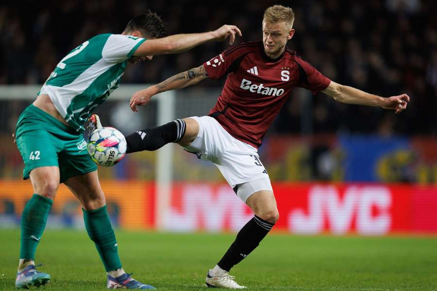 Jaroslav Zelený v zápase s Bohemians