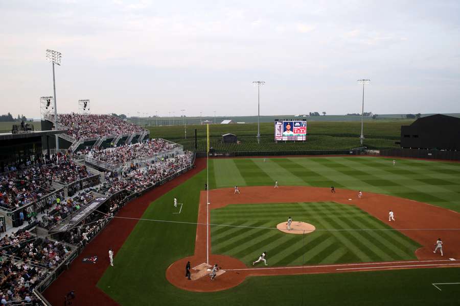 The Philadelphia Phillies and Minnesota Twins faced off in the 'Field of Dreams' game. The Philadelphia Phillies and Minnesota Twins faced off in the 'Field of Dreams' game.