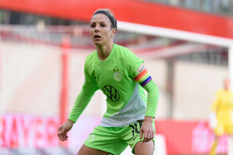 Svenja Huth war für die Wolfsburgerinnen einmal mehr auf der Anzeigetafel.