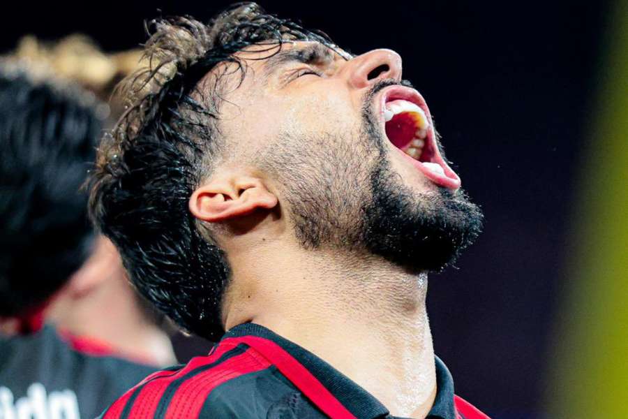 Paquetá celebra gol contra o Mirassol Paquetá celebra gol contra o Mirassol