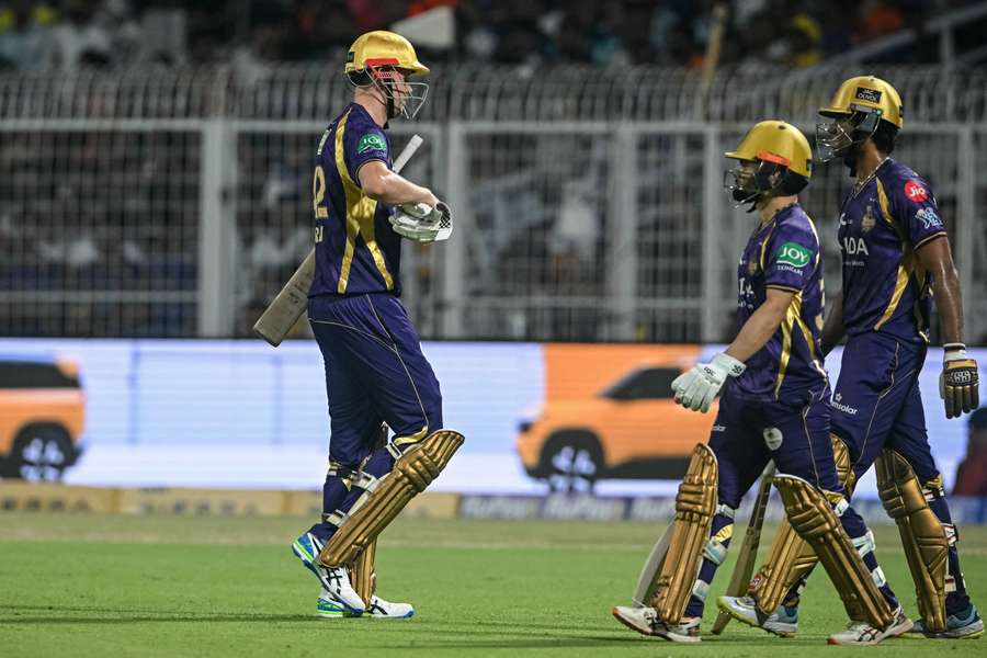 Cameron Green walks off in disappointment after his dismissal against Sunrisers Hyderabad.