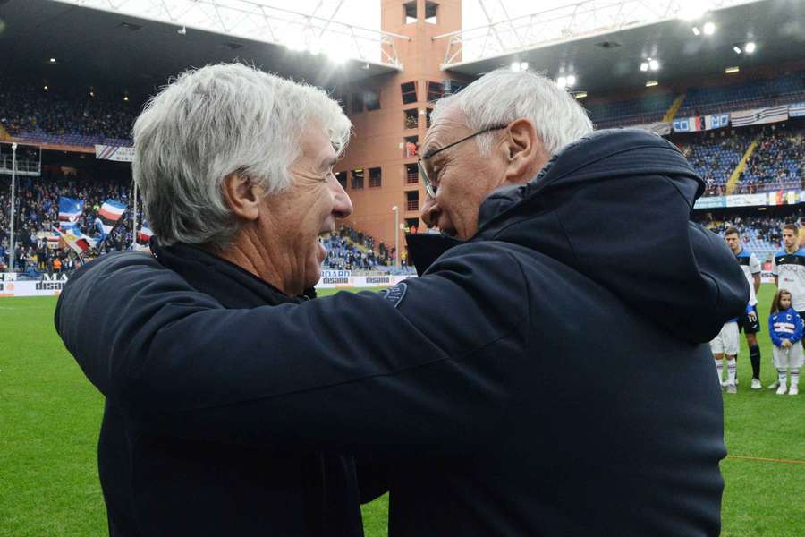 Gian Piero Gasperini e Claudio Ranieri