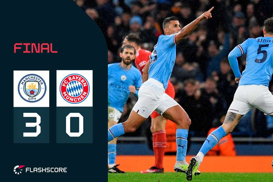 FINAL: El City, con pie y medio en semifinales tras superar al Bayern con claridad