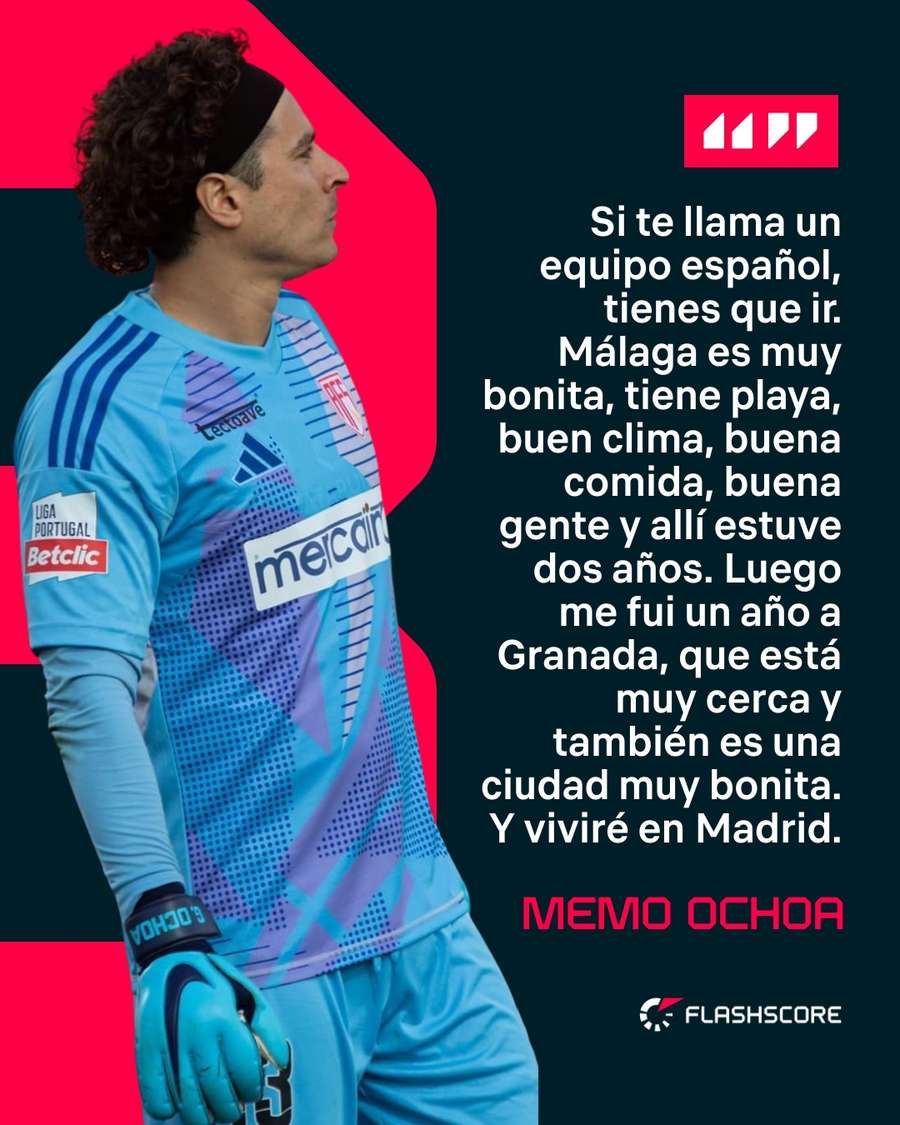 Palabras de Ochoa sobre equipos españoles Palabras de Ochoa sobre equipos españoles