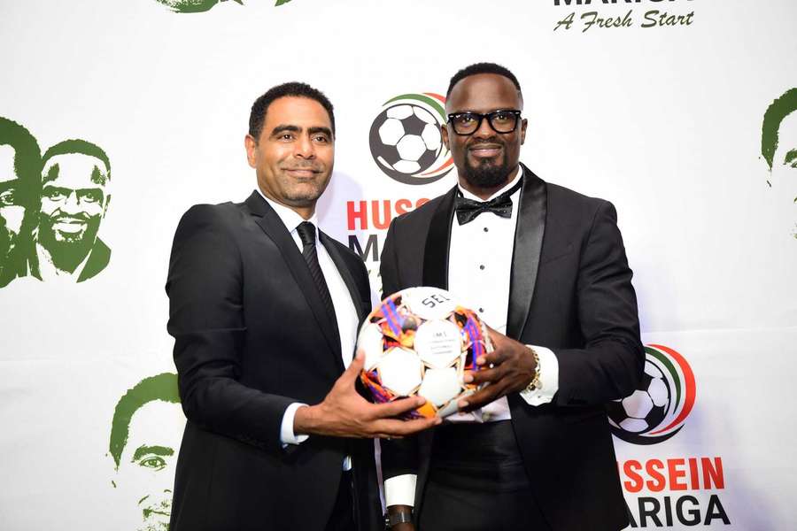 FKF president Hussein Mohammed and his deputy Macdonald Mariga