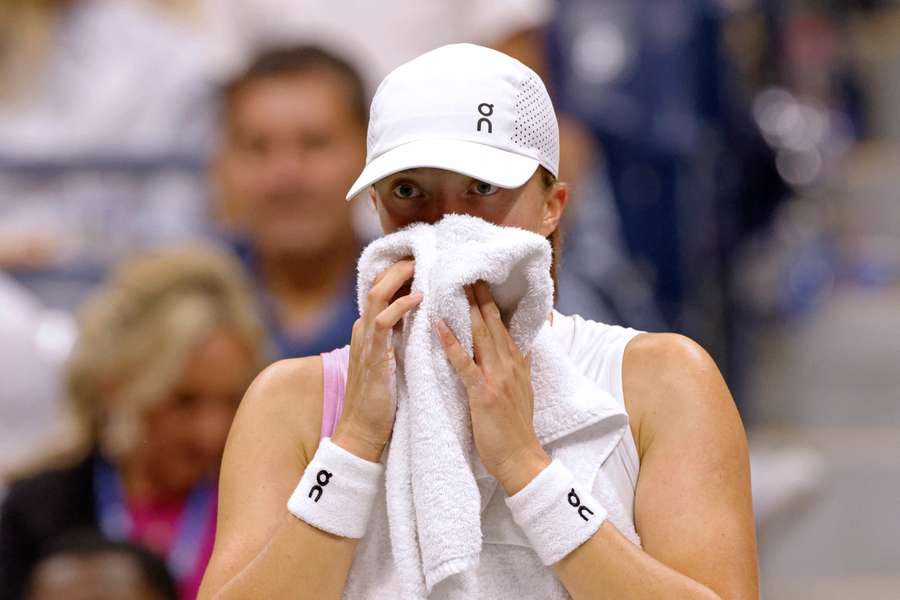 Swiatek à l'US Open le mois dernier.