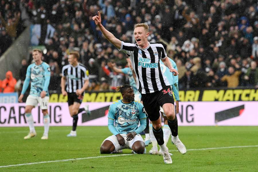 Longstaff celebrates his goal