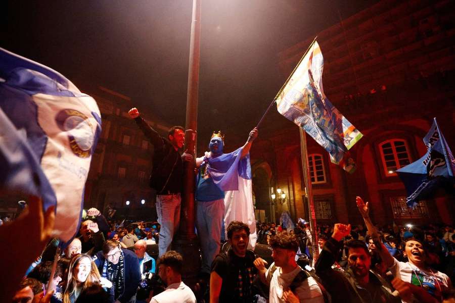 Naples celebrates wildly after securing Serie A title, dozens injured