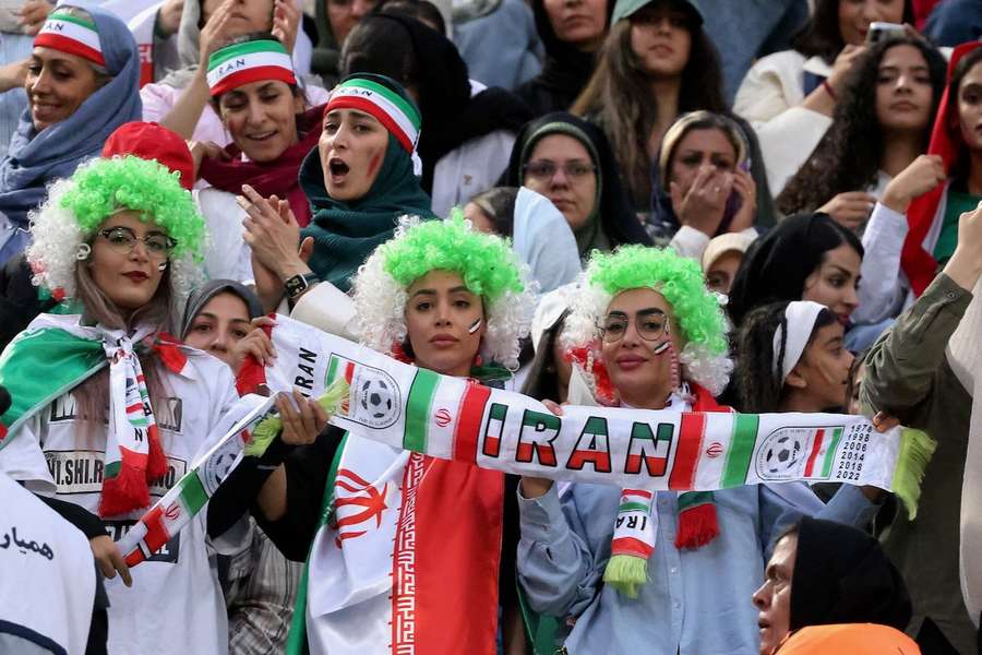 Iranische Fans beim WM-Qualifikationsspiel gegen Nordkorea