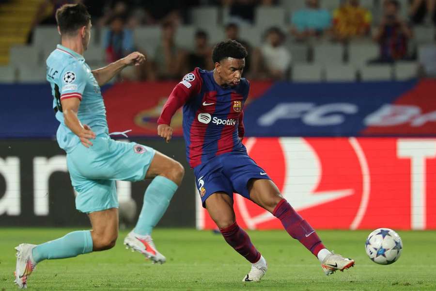 Balde, lors du match de Ligue des Champions contre Anvers