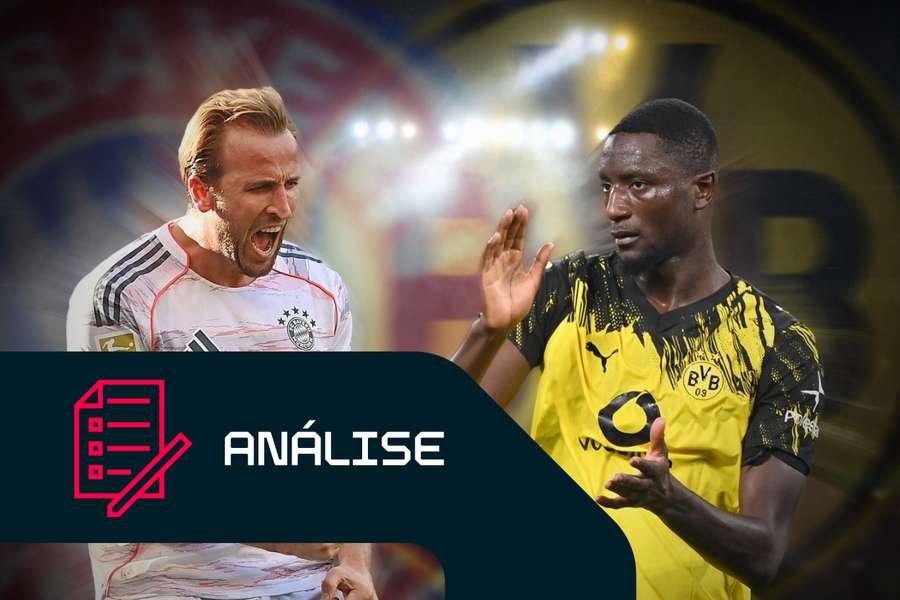 Harry Kane, do Bayern Munique, e Serhou Guirassy, do Borussia Dortmund