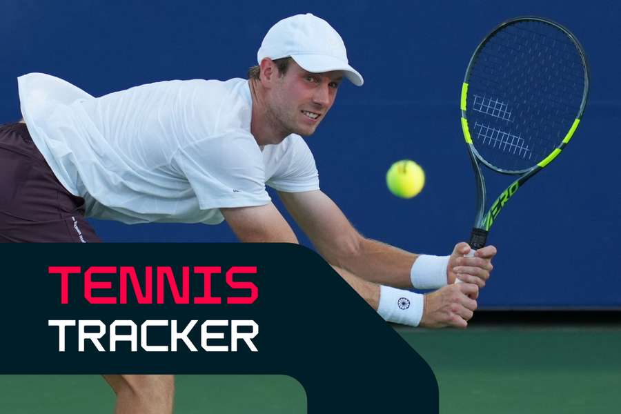 Arthur Gea reacts at US Open during matchup against Michael Zheng
